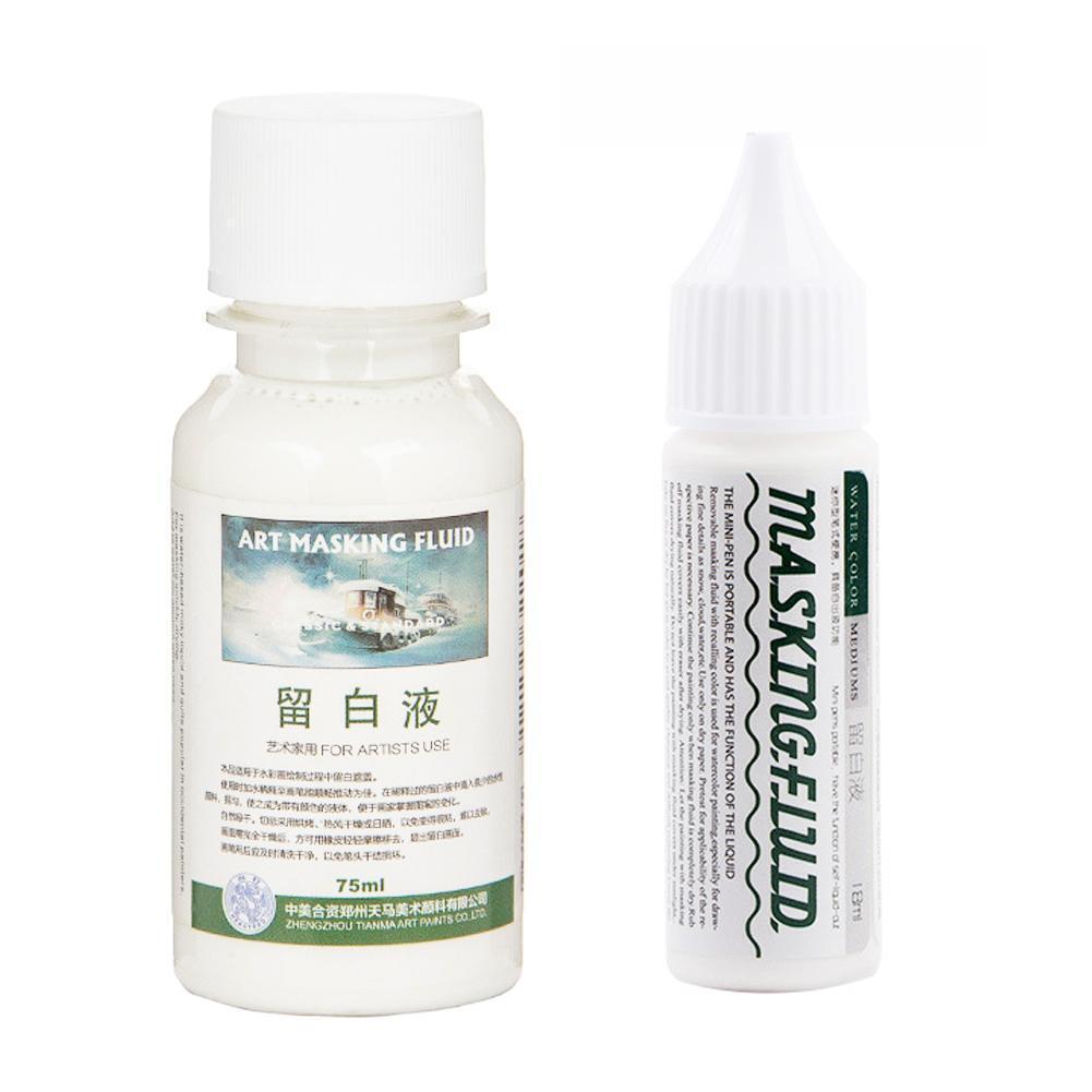 Haite White Liquid Pigment Covering Liquid Art Masking Fluid F9N5 F6N6 E5X5 N4R4
