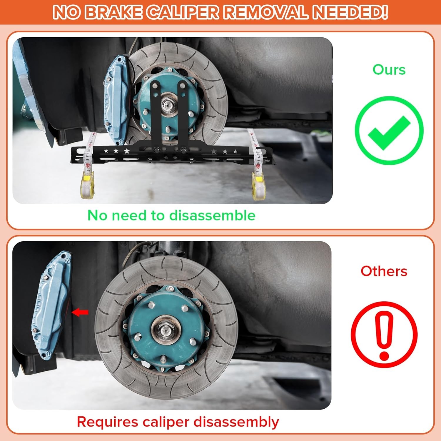 2PCS Wheel Toe Alignment Tool Plate Automotive Wheel Alignment Camber Tool US
