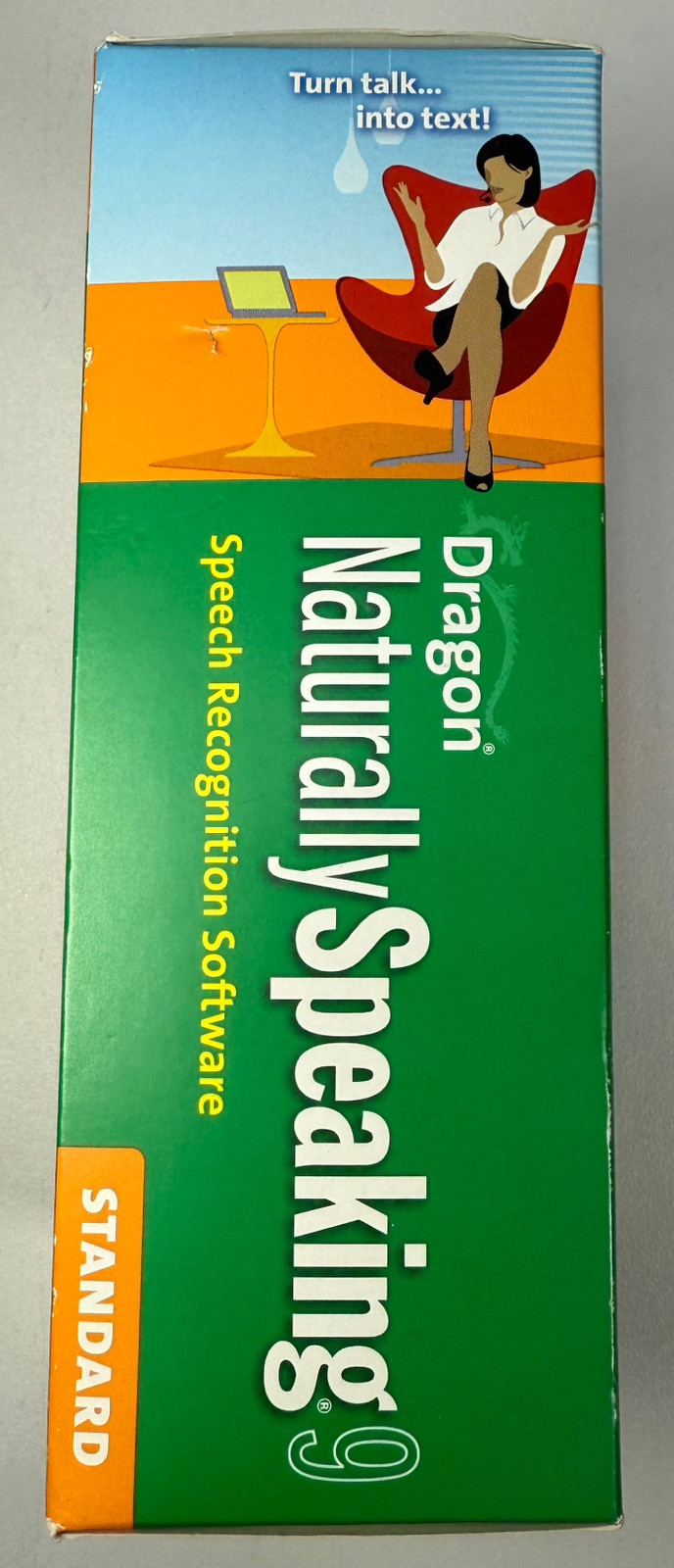 Dragon Naturally Speaking 9 Standard SPEECH RECOGNITION SOFTWARE NOS NEVER OPEN
