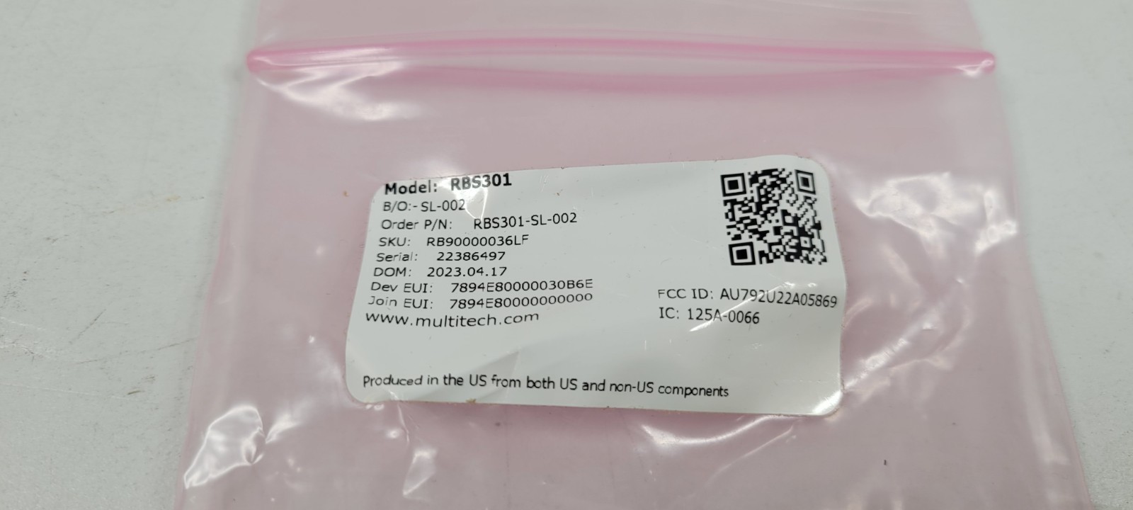 MultiTech RBS301-SL-002 Wireless Water Leak Detection Sensor Stream Labs