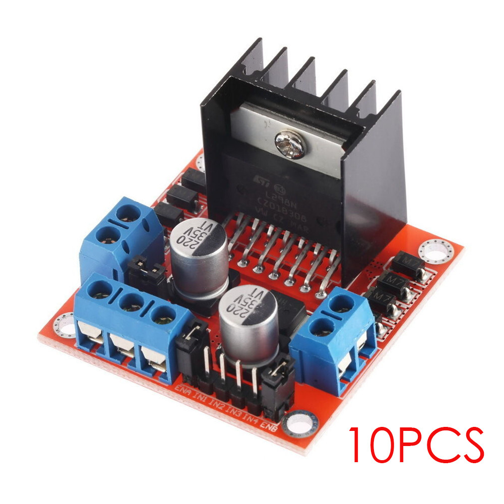 10PCS L298N Dual H Bridge DC Stepper Motor L298N Drive Controller Board Module