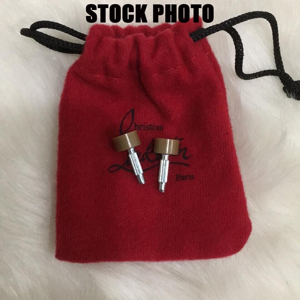 NEW CHRISTIAN LOUBOUTIN HEEL TAPS Tip Replacement Beige 8.5 mm x 8.5 mm
