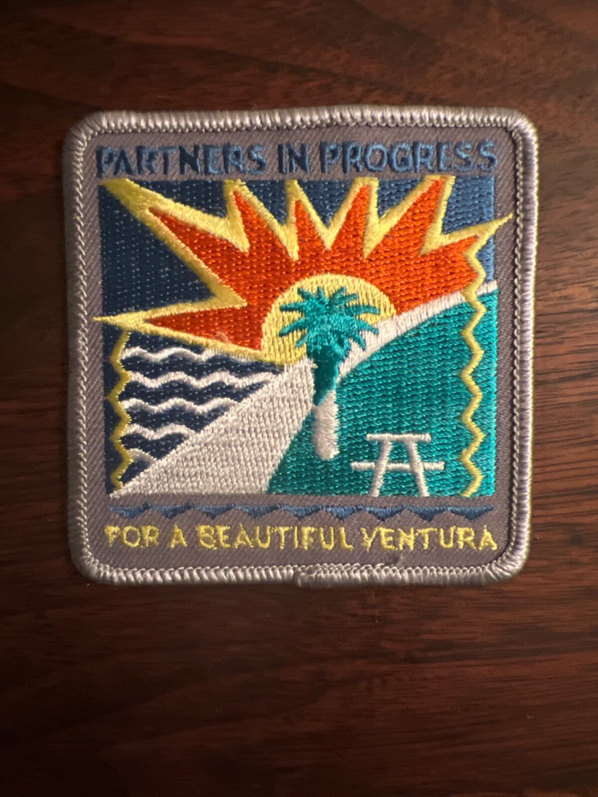 Partners in Progress for a Beautiful Ventura California Clothing Sew-on Patch