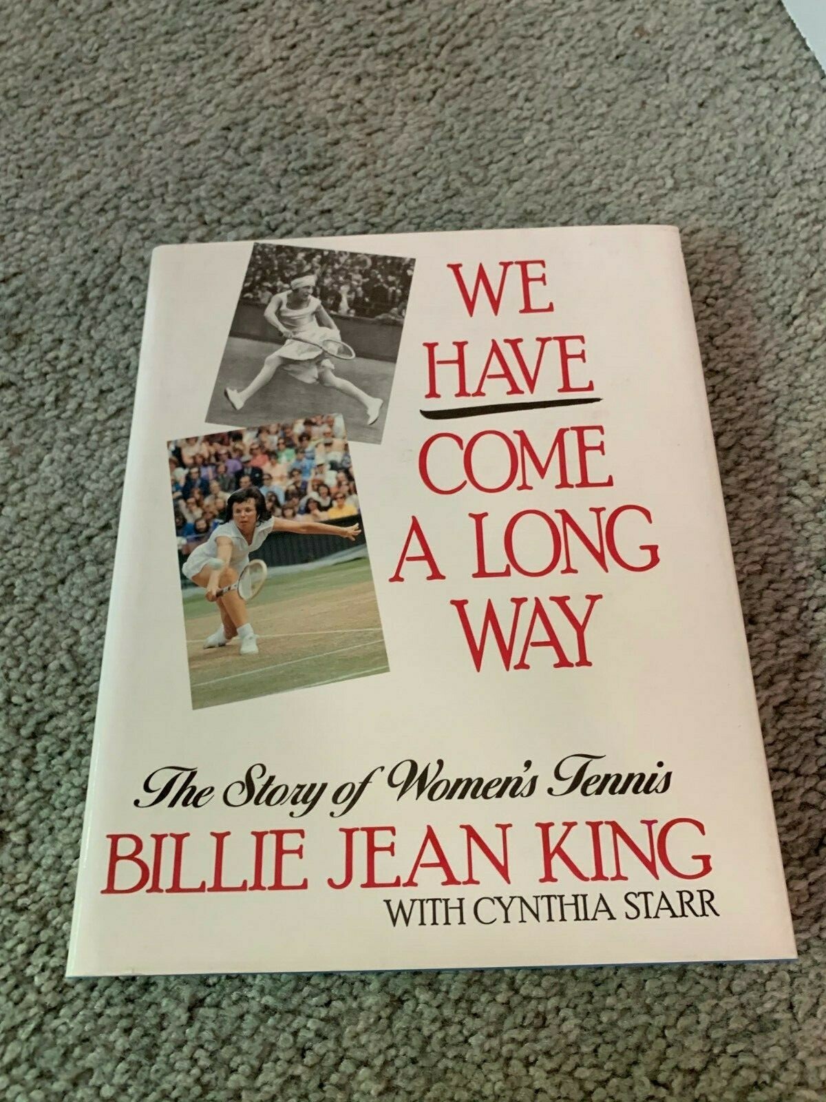 1988 We Have Come A Long Way Tennis Book Billie Jean King