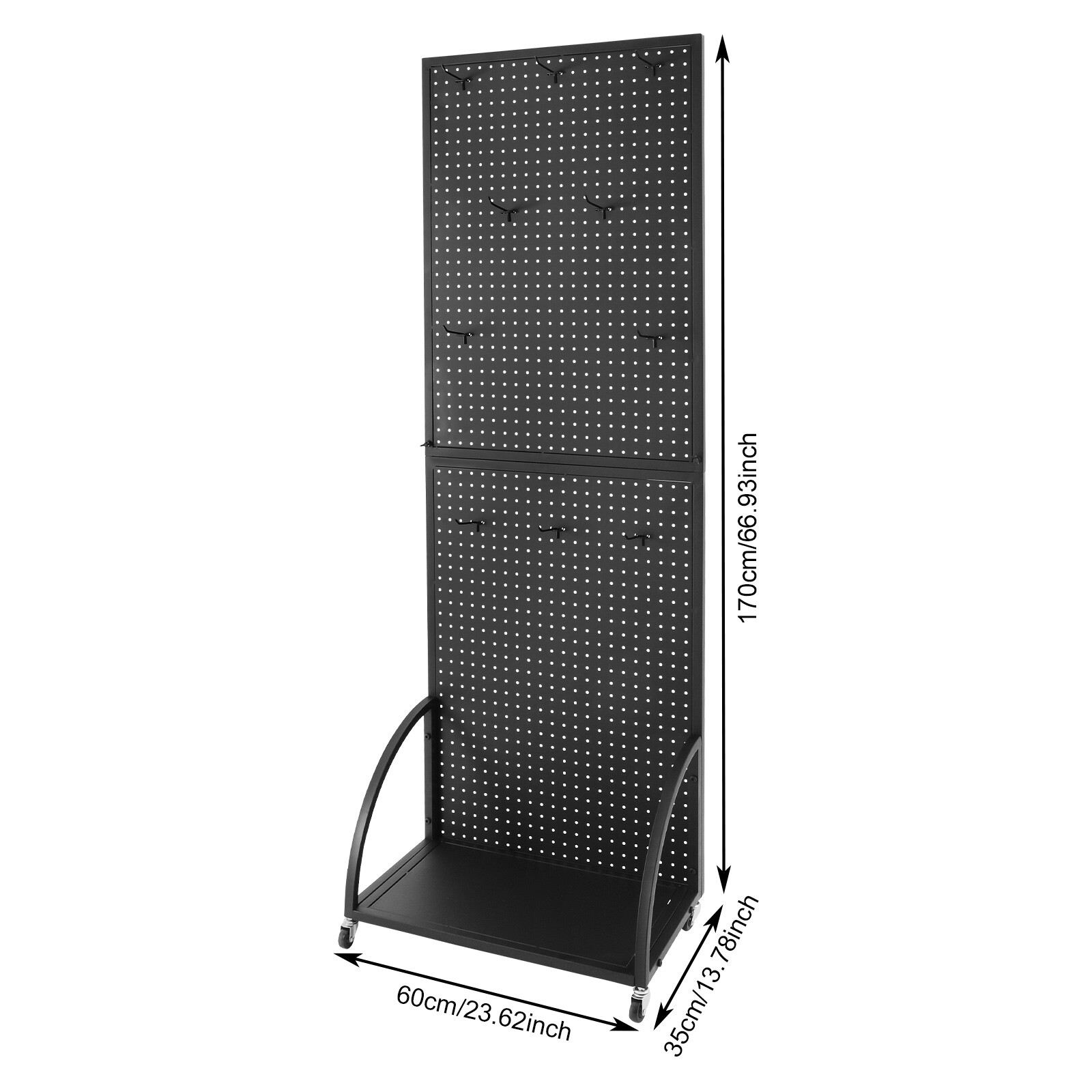 Pegboard Display Stand, Merchandise Display Rack, Retail Pegboard Rack US~