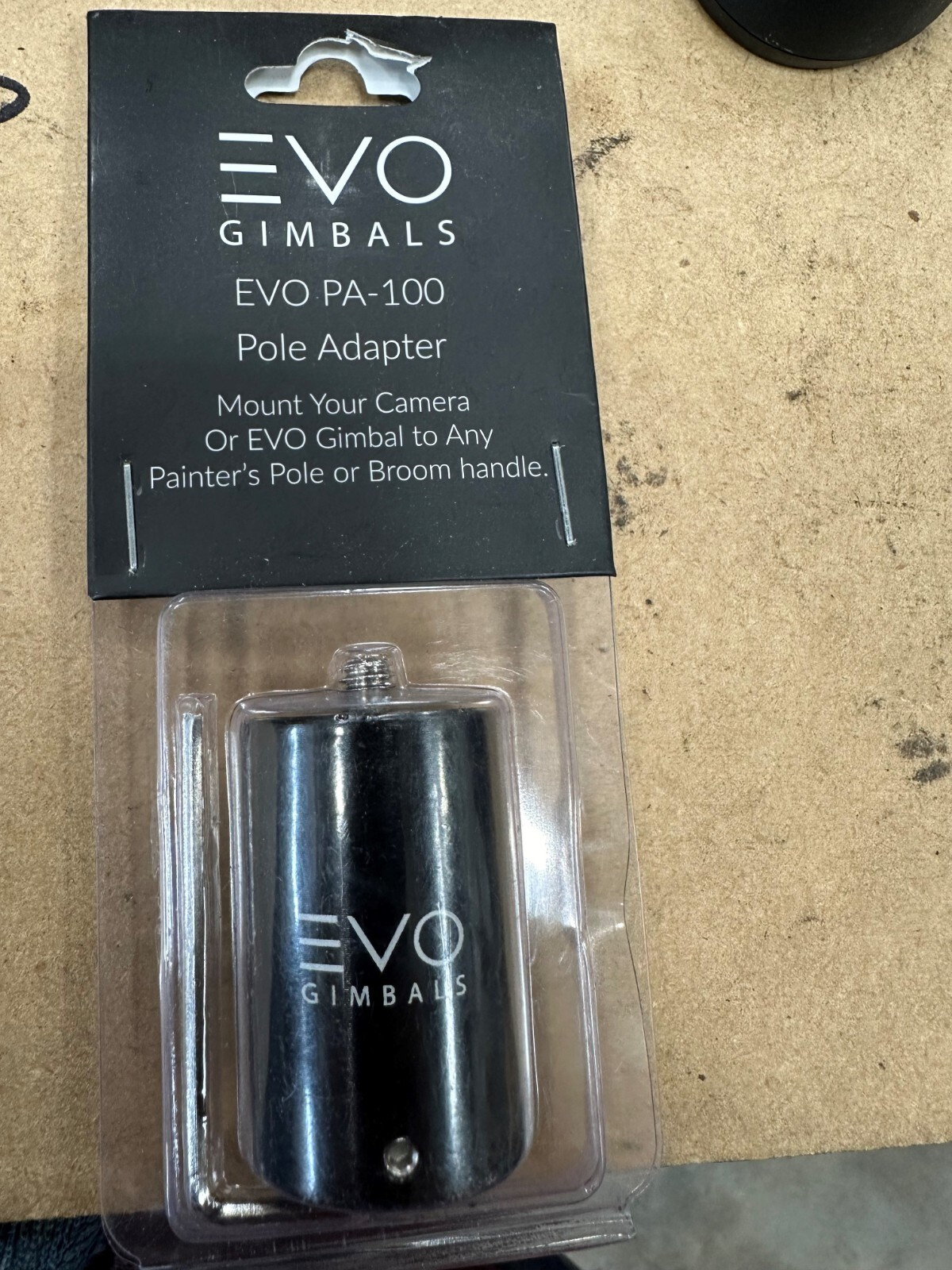 EVO Gimbals PA-100 Painters Pole to 1/4-20 Camera Tripod Thread Adapter