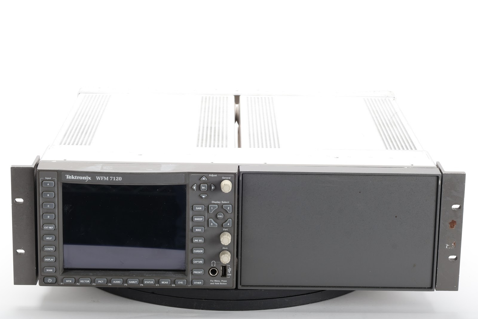 Tektronix WFM7120 Waveform Monitor With Options CPS, SD, AD ,AVD, DAT