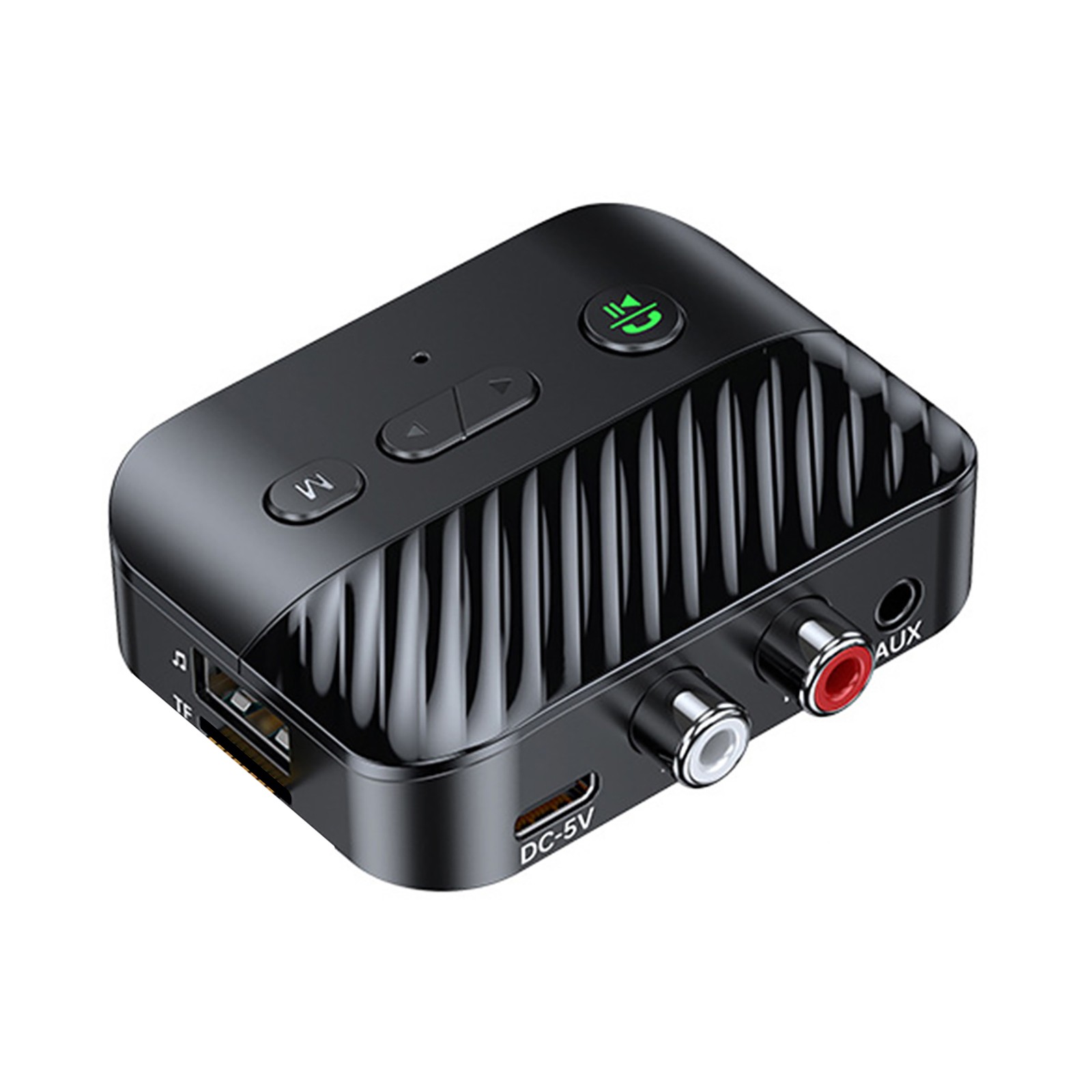 Bluetooth 5.3 Receiver Adapter Wireless 3.5mm AUX to 2 RCA USB Audio Adapter