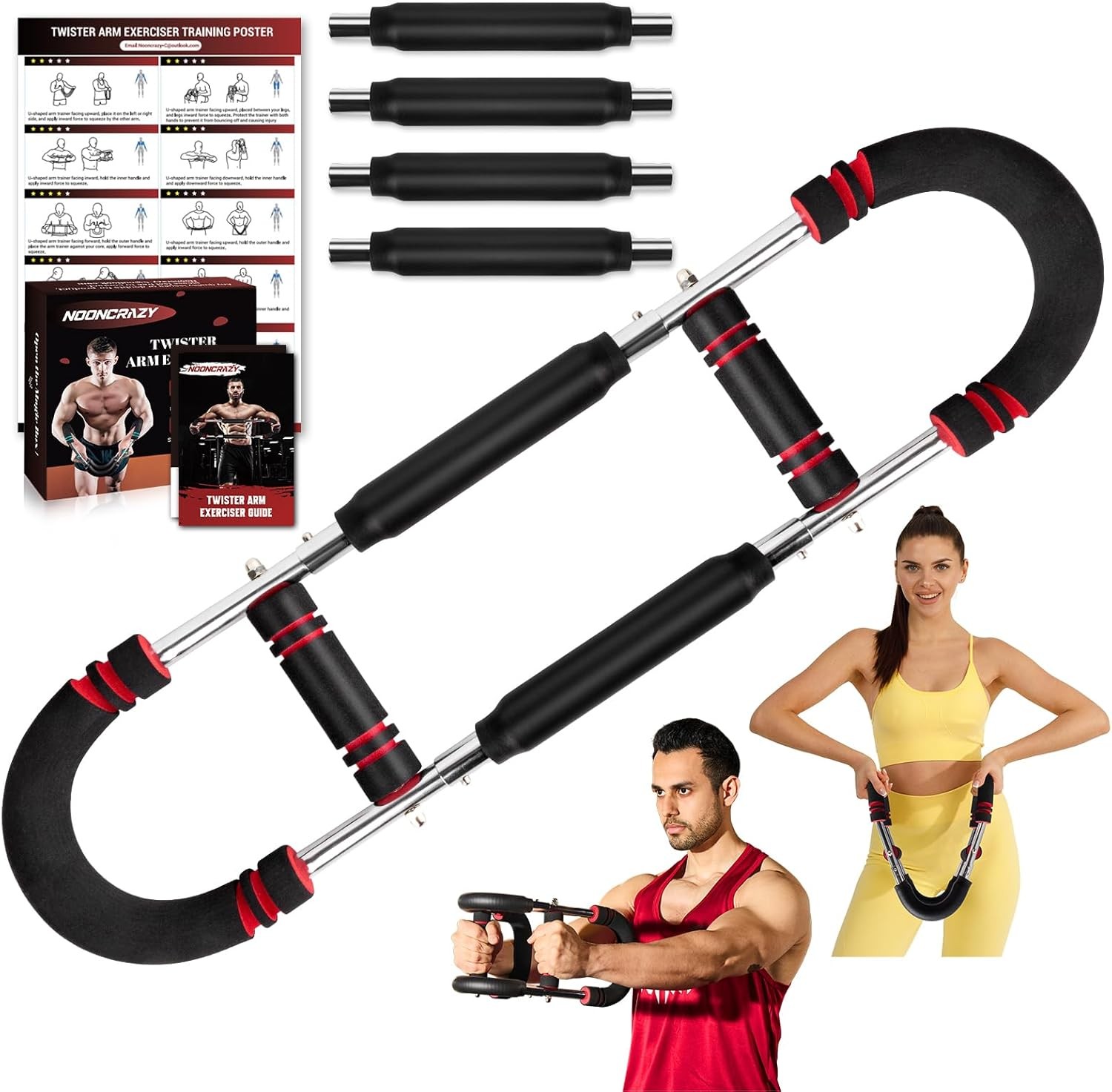 Adjustable 30-120LBS Arm Twister Chest Fitness Exerciser