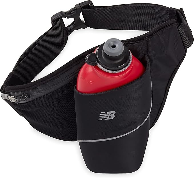 New Balance Triangle Hydration Waist PacK-Adjustable Belt w/Water Bottle 18 oz.