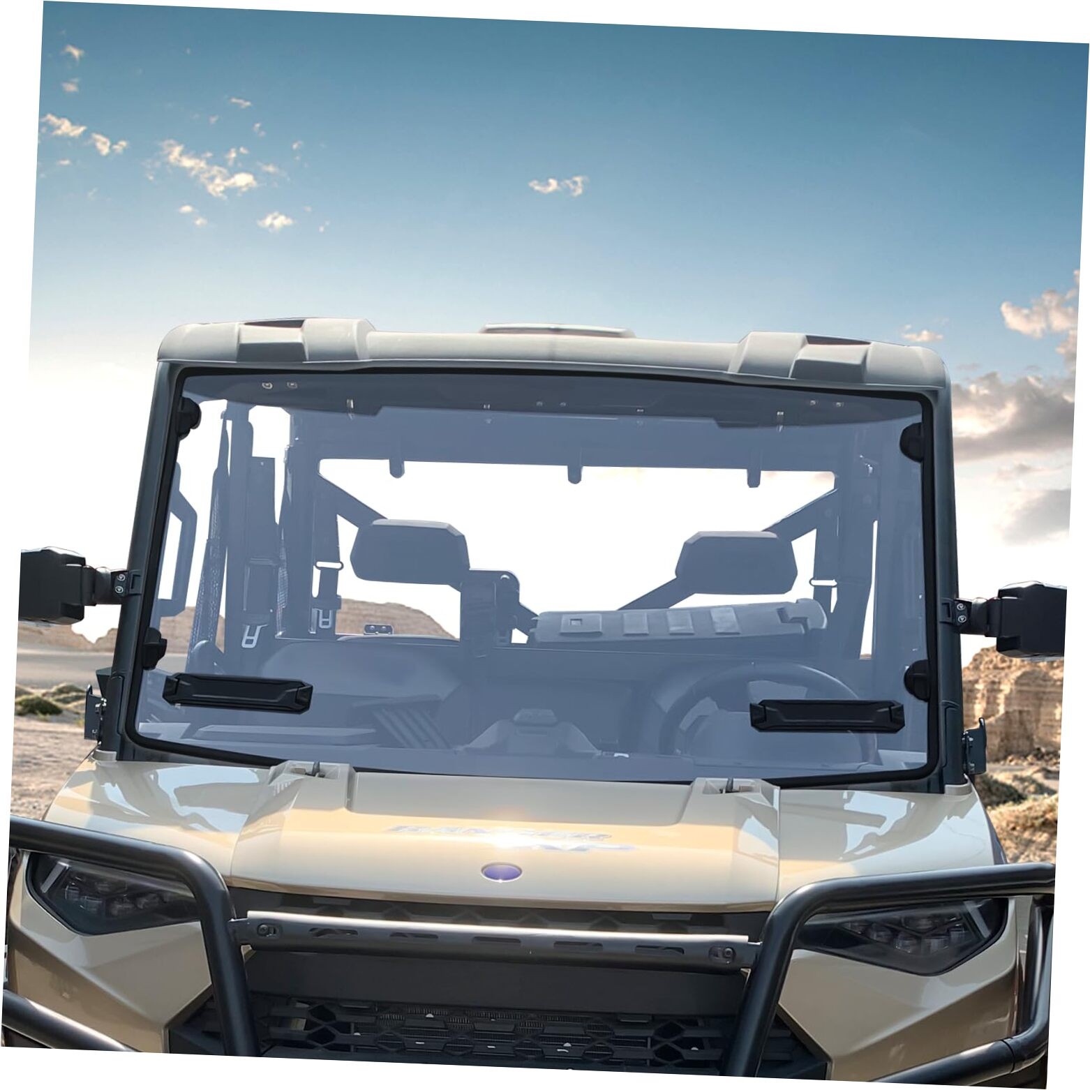 Front Windshield Heavy Duty Scratch Resistant Full Windshield Compatible Clear