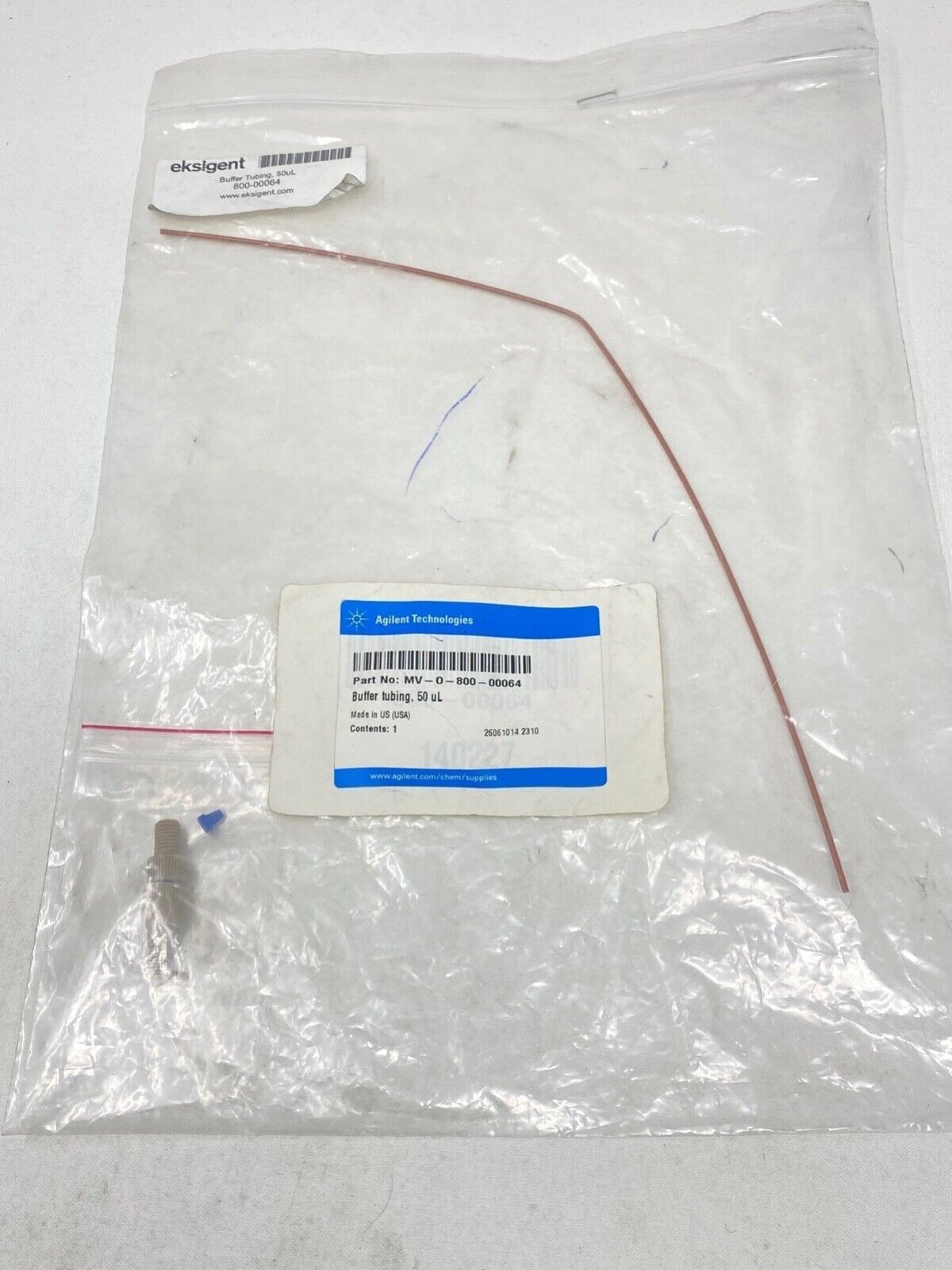 NEW Agilent 800-00064 Eksigent nanoLC AS-1 Part - Buffer tubing, 50 μl