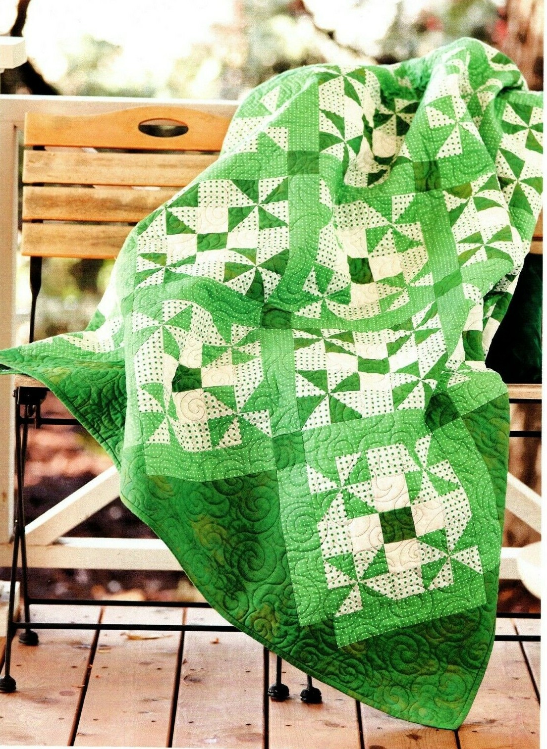 Greeny Quilt Pattern Pieced AM