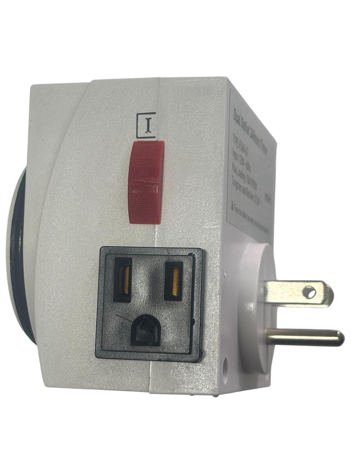 Dual 125V Outlet 24 Hour Mechanical Timer for Light Hydroponic System Controller