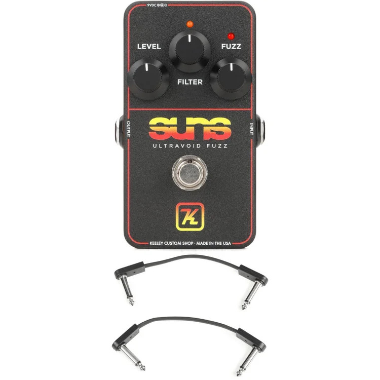 Keeley Suns Ultravoid Fuzz Pedal with EBS Patch Cables - Sweetwater Exclusive