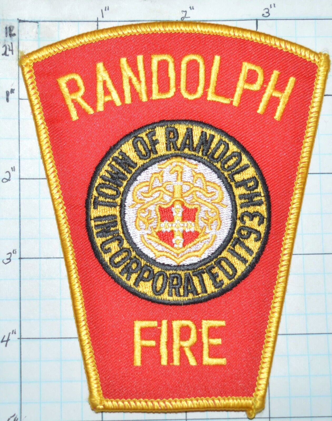 MASSACHUSETTS, RANDOLPH FIRE DEPT PATCH