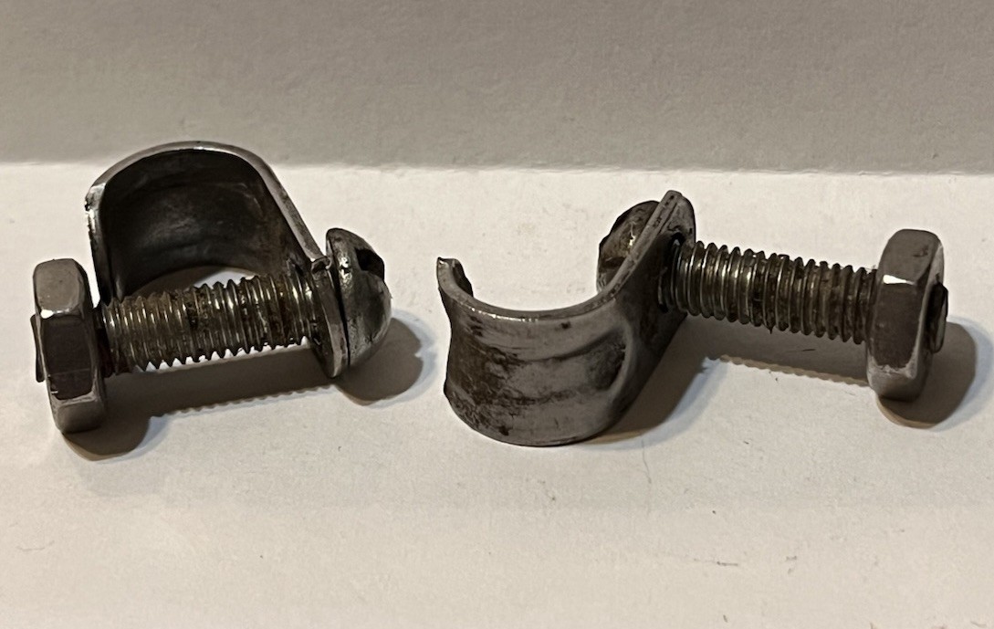 Frame mounted pannier clips--- fasteners---hooks