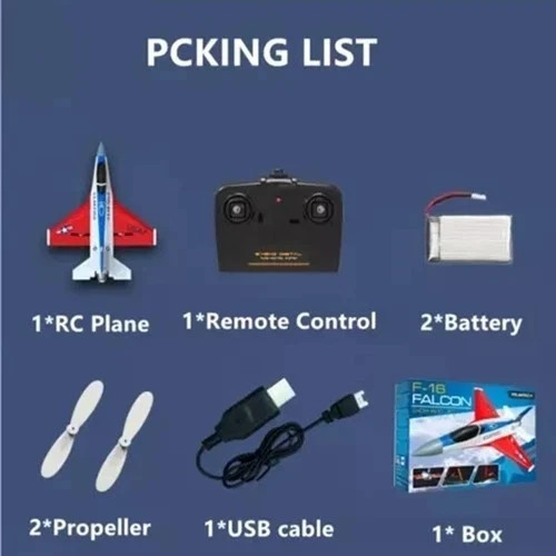 USA Volantex F16 EPP RC Airplane - 2.4GHz Easy Flyer, Ready Indoor/Outdoor Stunt