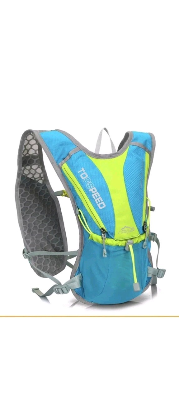 Outdoor TopSpeed Hydration Vest Backpack  Running Hiking Pack-New. Lime Green