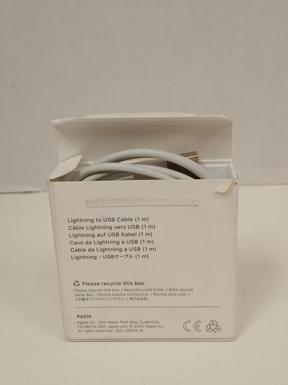 Apple Lightning to USB Cable 3.2ft (1m) A1480