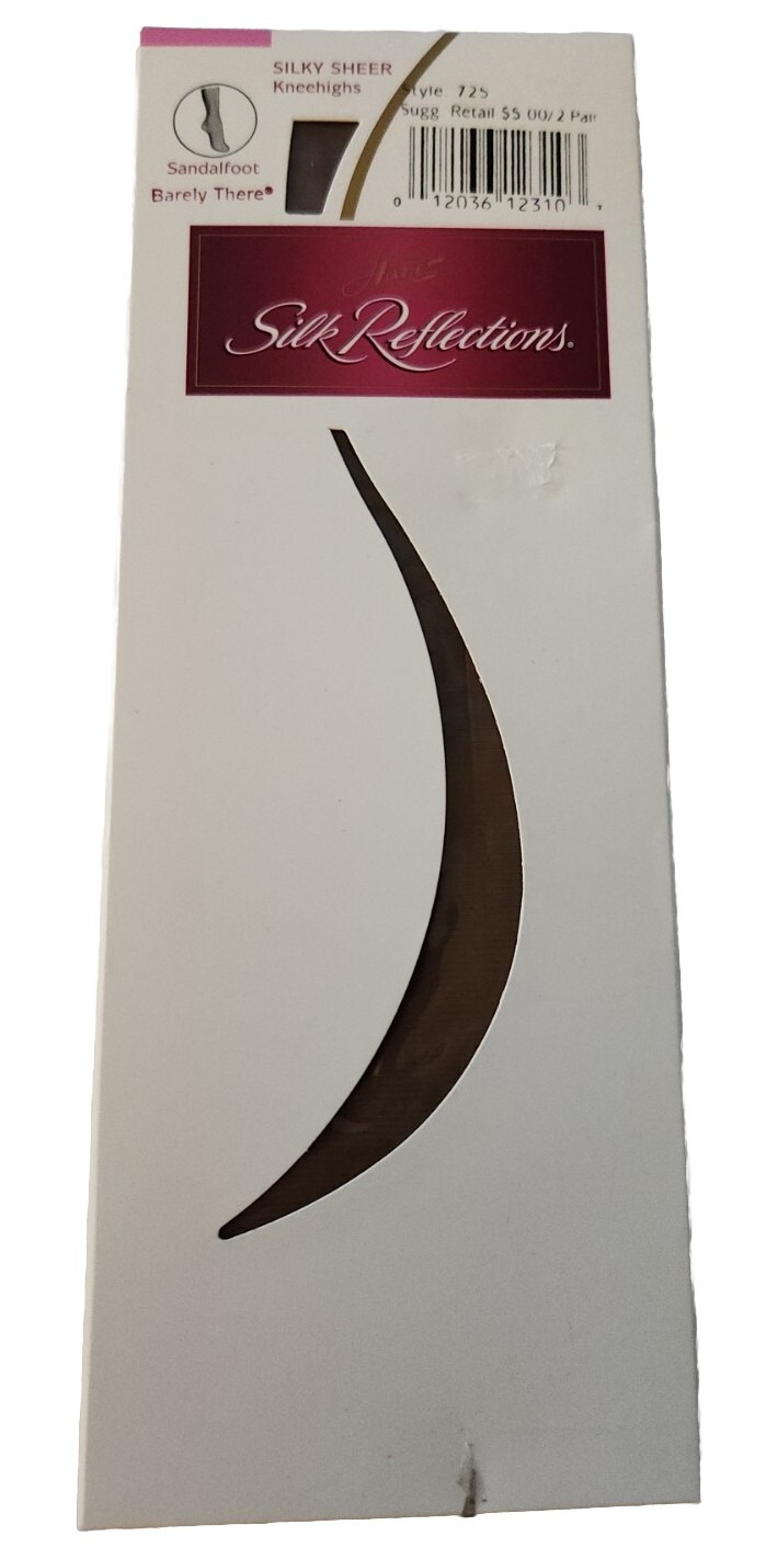 Silk Reflections Knee-High Barely There 2pr NEW