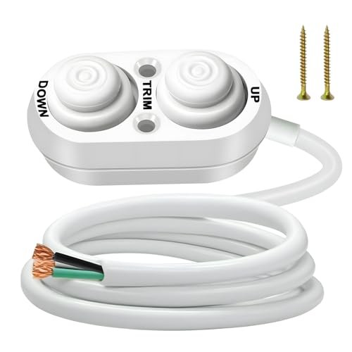 Boat Tilt Trim Switch, Jack Plate Switch Suitable Trim Switch for Boat White