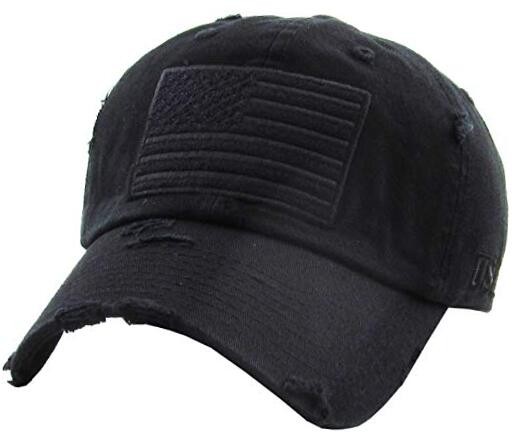 Flag USA America Military Thin One Size 2. Black-tactical Operator Classic