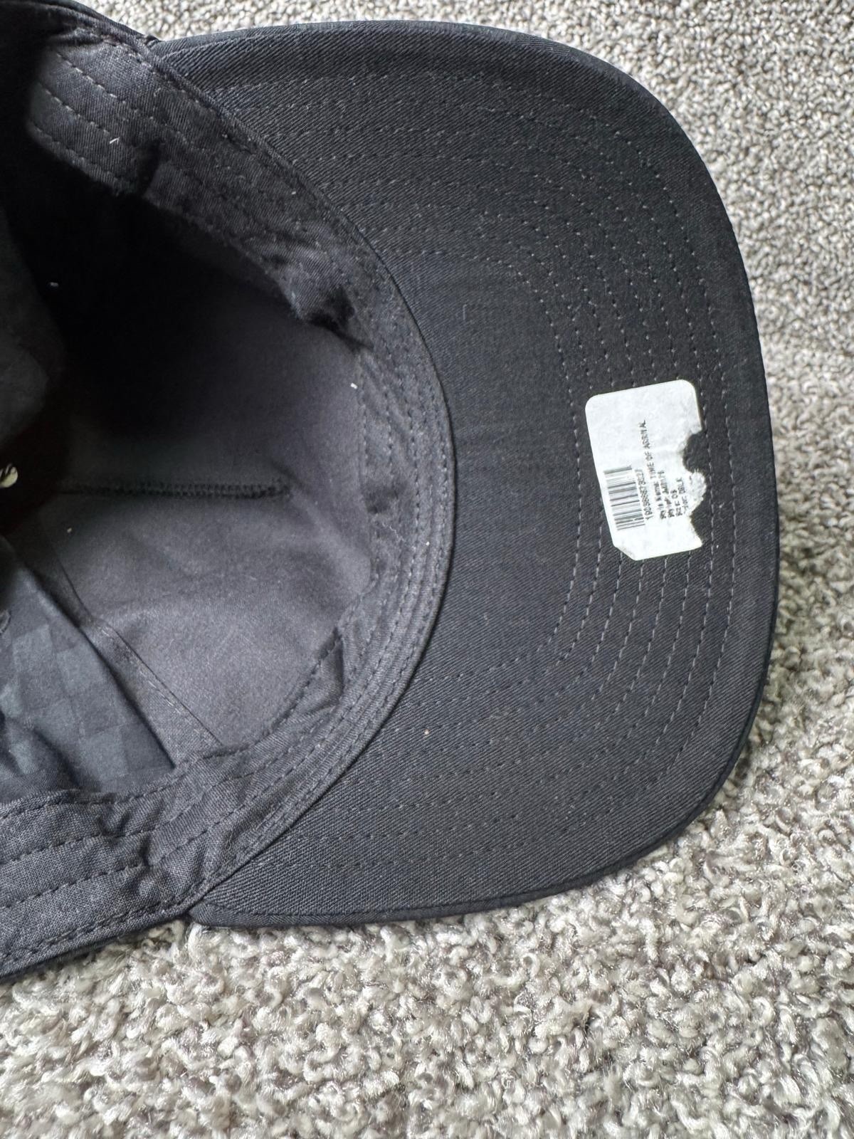 Travis Matthew Hat Cap Snapback One Size Black Checkered Adjustable Golf Cart