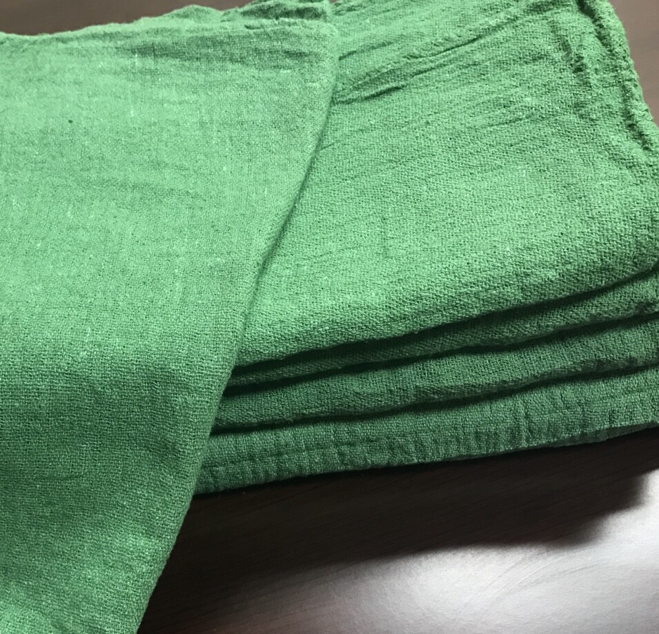 2500 new great mechanics shop rags towels green jumbo 13"X14"