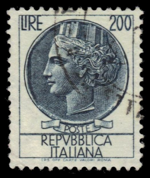 ITALY 788 - Allegory of Italia "1959 Deep Blue" (pf62249)