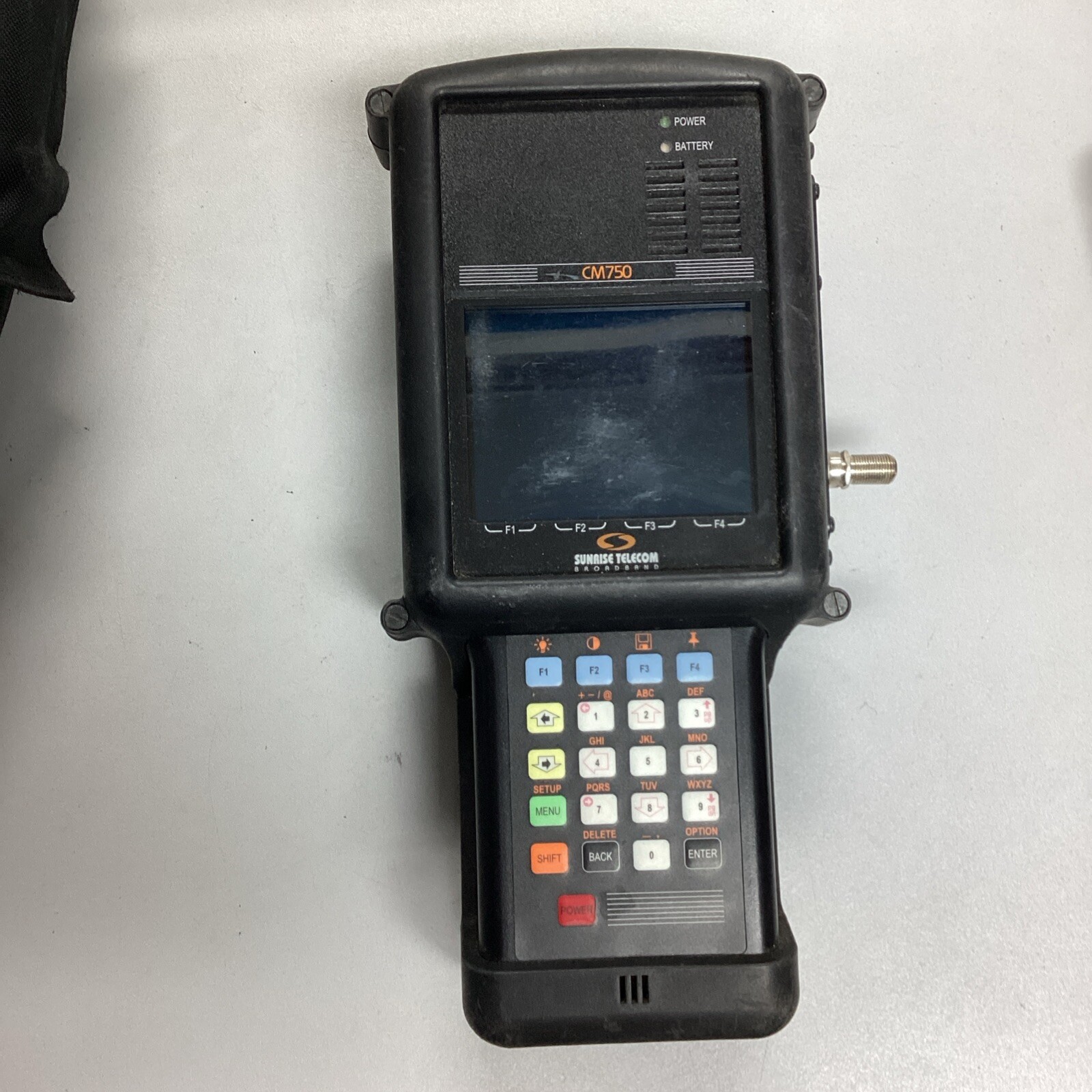 Sunrise Telecom CM750 IP Cable Tester NO POWER CABLE “A”