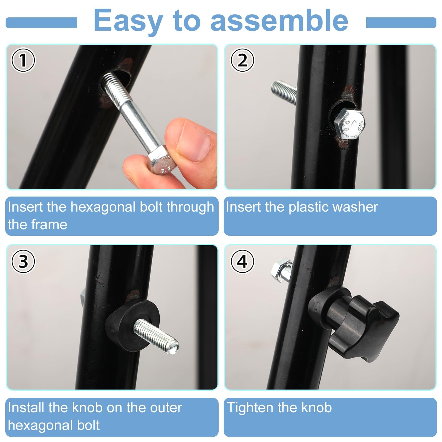 PEUTIER 2 Sets Rollator Walker Replacement Arm Adjustment Knobs, Comfortable Uni