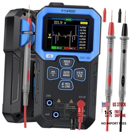 DMT-99 Digital Multimeter 9999 Counts TRMS, Rechargeable Auto-Ranging Volt