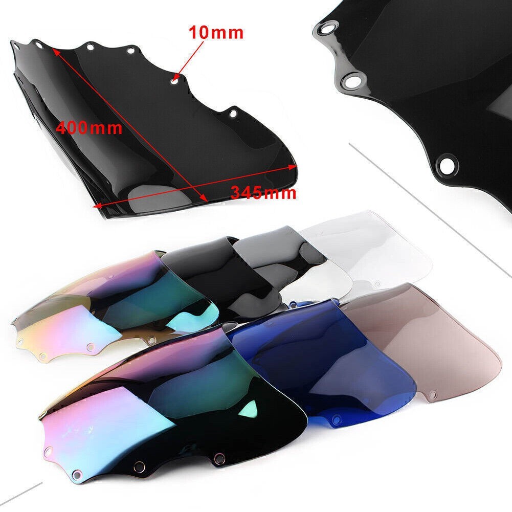 Front Windshield Windscreen For Kawasaki EX500 Ninja 500R 1987-2009 2008 Multis
