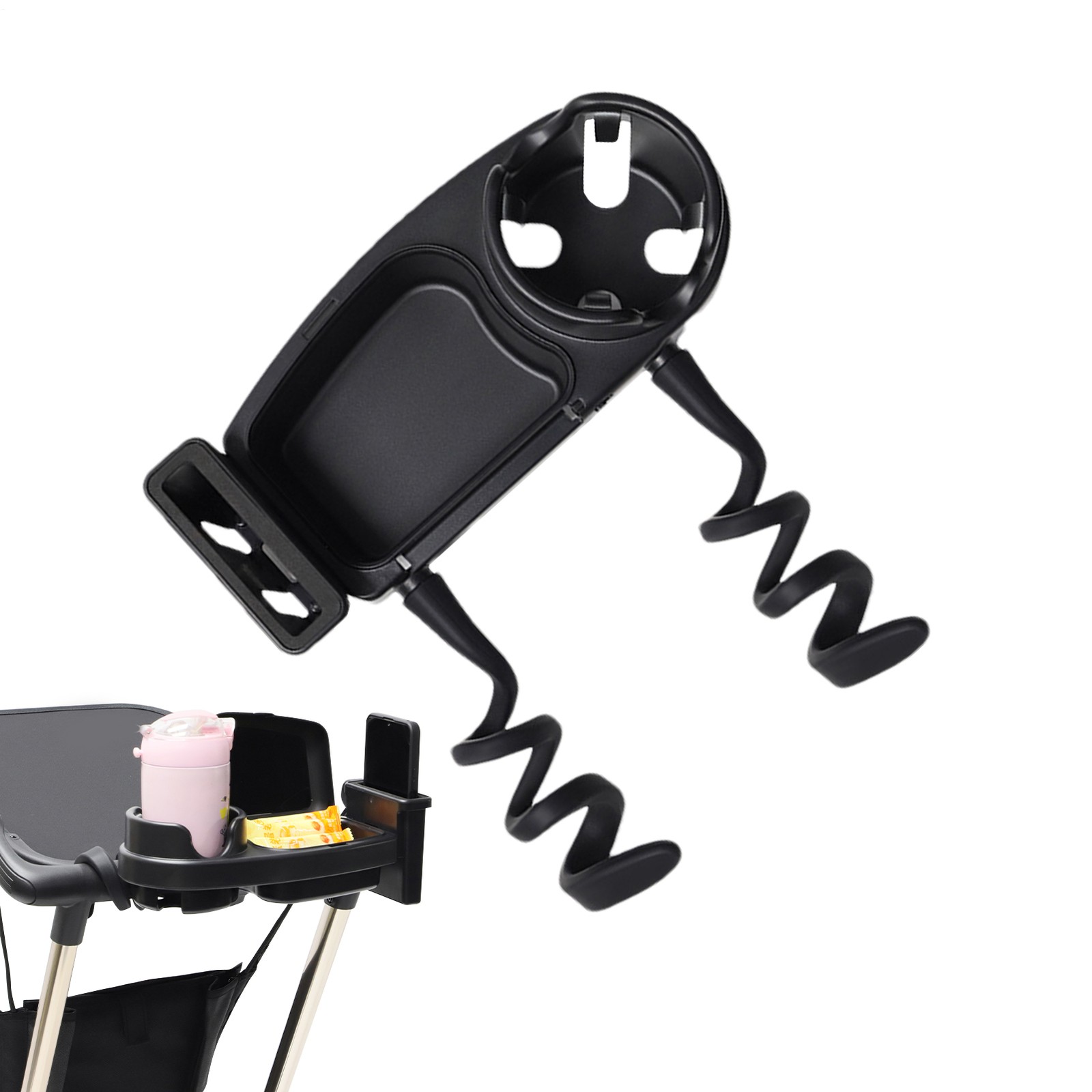 Baby Child Stroller Pram Accessory Snack Tray Cup Holder Pushchair