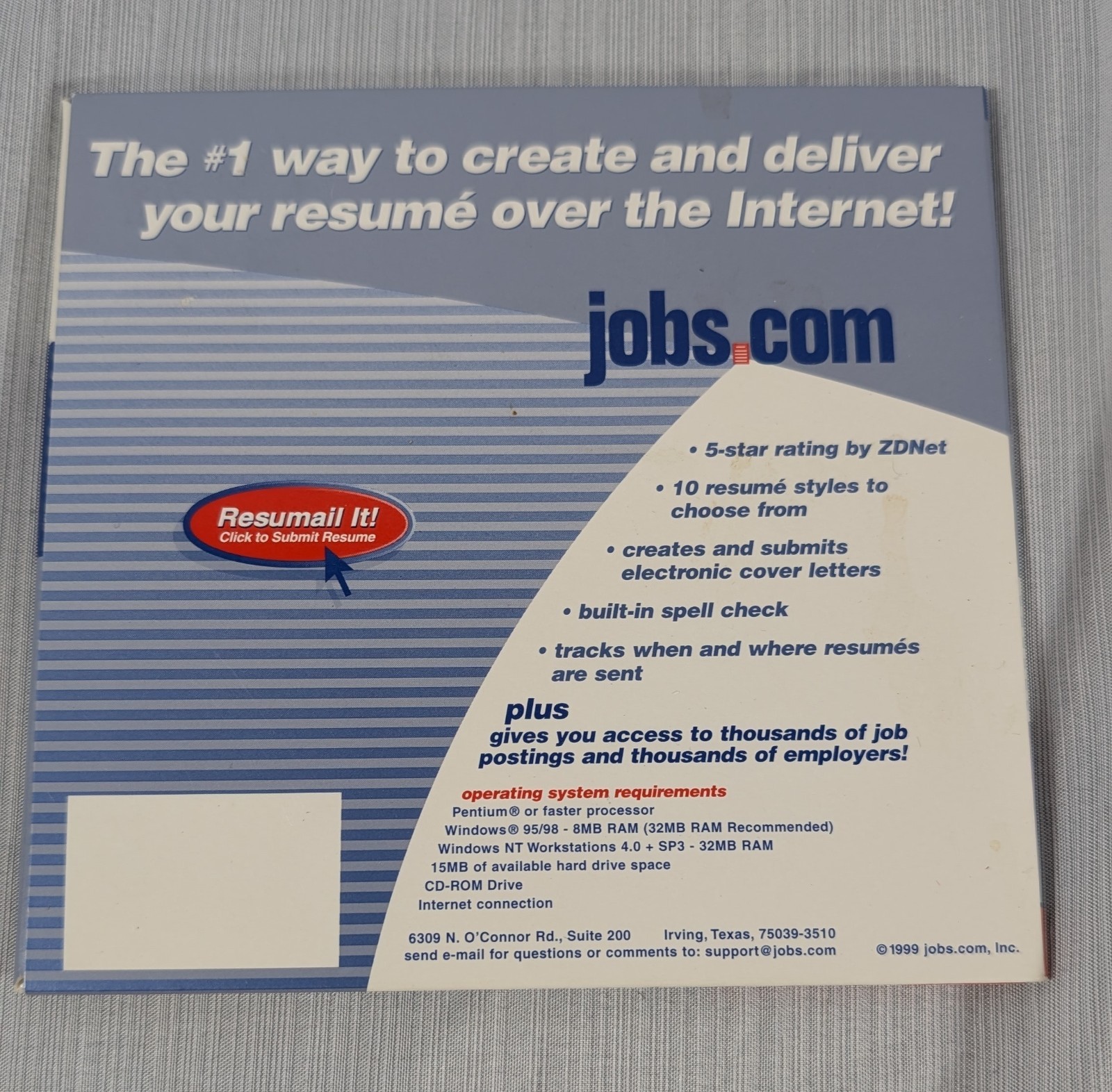 Vintage Jobs.Com CD-Rom