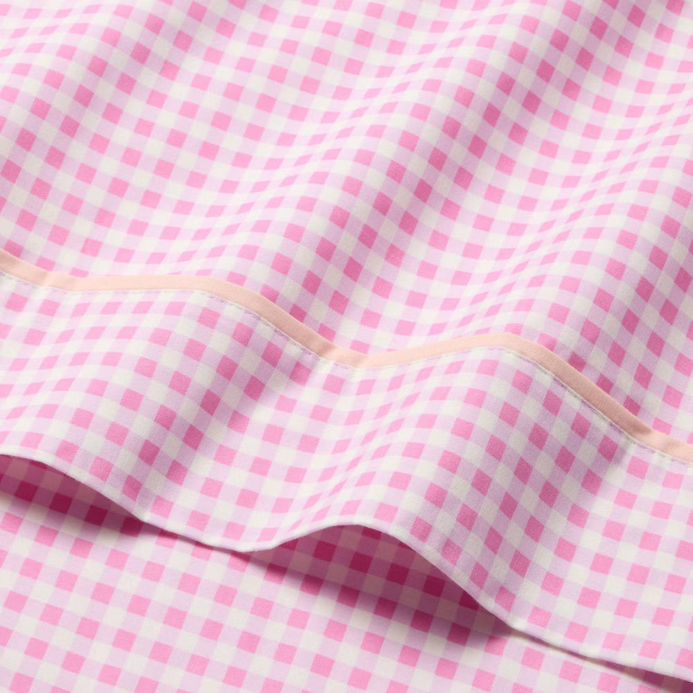 Queen Gingham Kids' Cotton Sheet Set - Pillowfort
