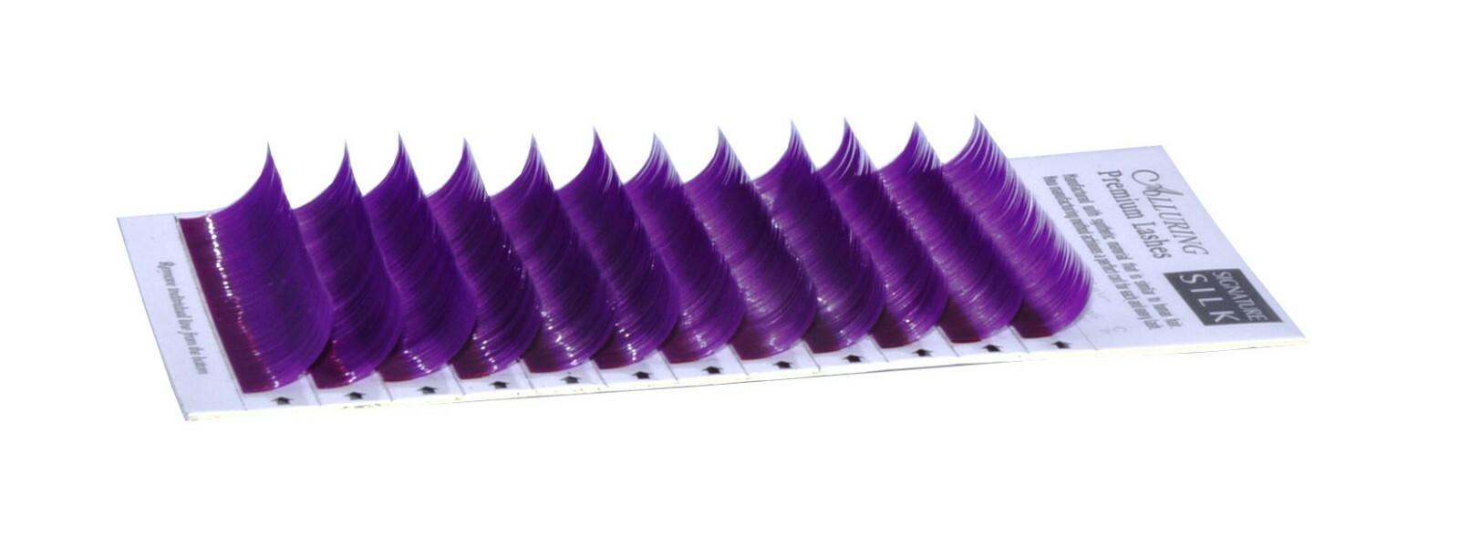 Mixed Size Purple Color Lashes C B Curl Volume Eyelash Extensions