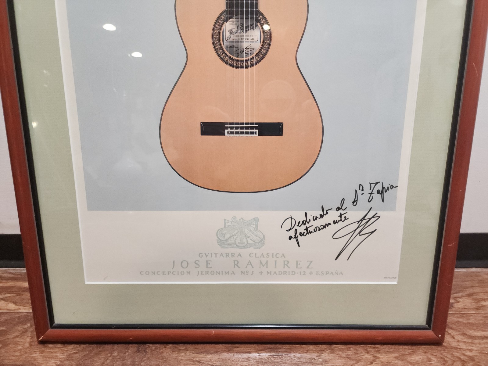 Jose Ramirez III, Luthier, Signed and Framed Poster, VERY NICE!