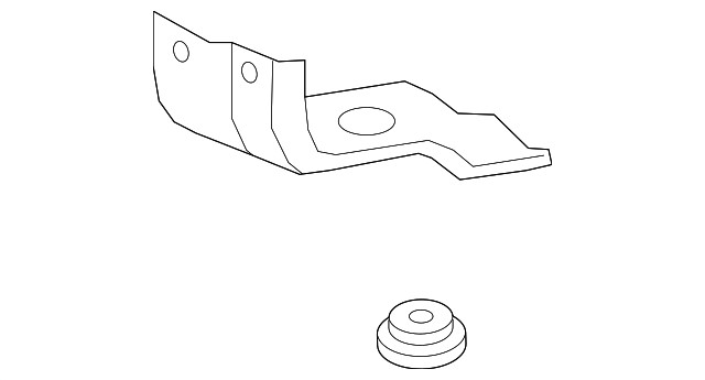 Genuine Honda Radiator Assembly Upper Bracket 74176-T7W-A00