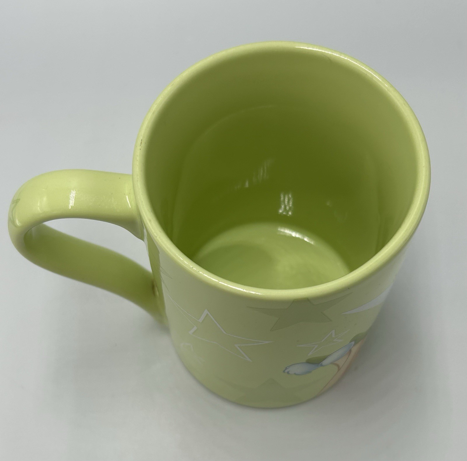 Disney Store Exclusive Tinkerbell Green Ceramic Mug Tea/Coffee