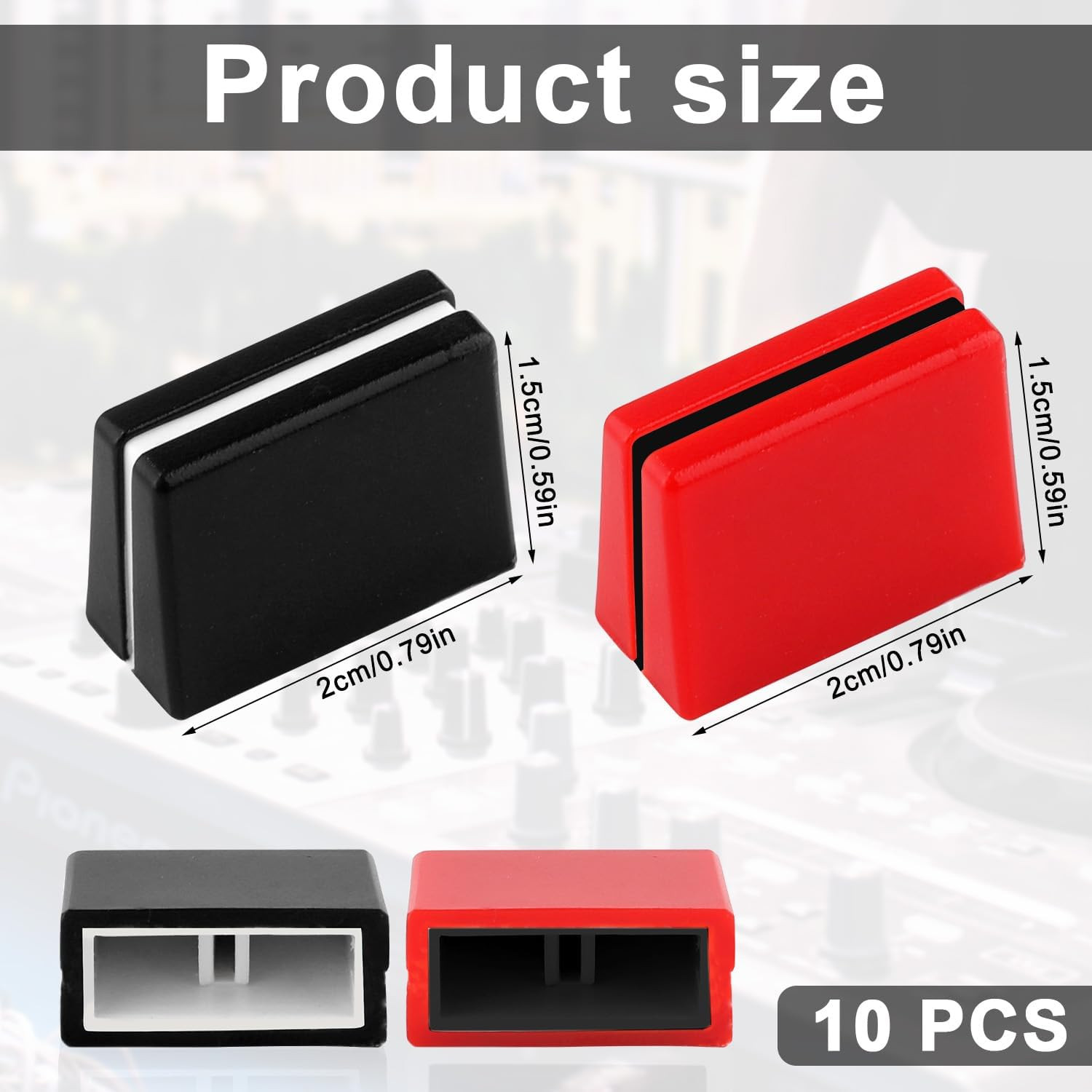10Pcs DJ Controller Mixer Slider Fader Caps for Pioneer | Fader Knobs