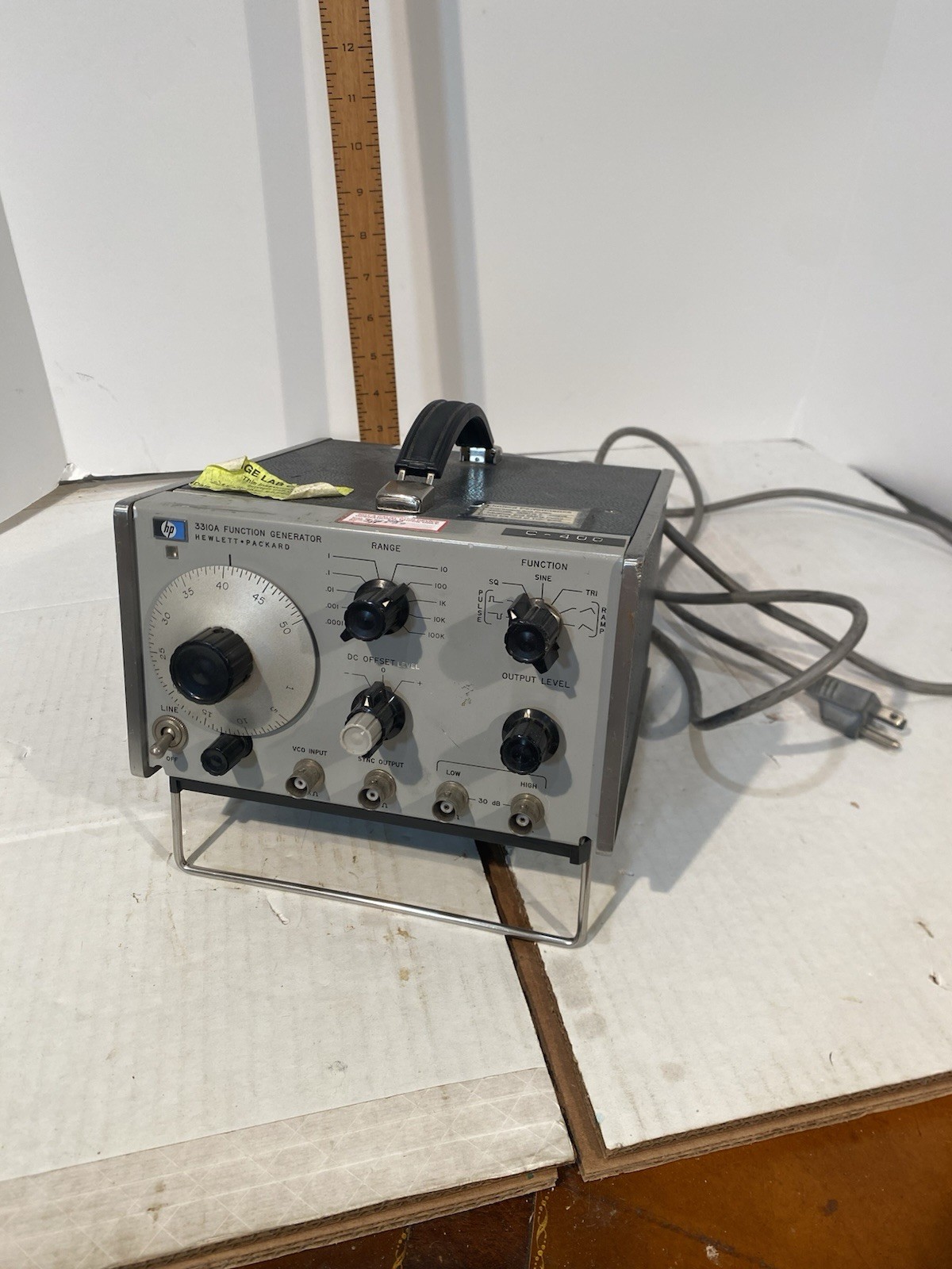 Hewlett Packard HP 3310A Function Generator Untested As-Is
