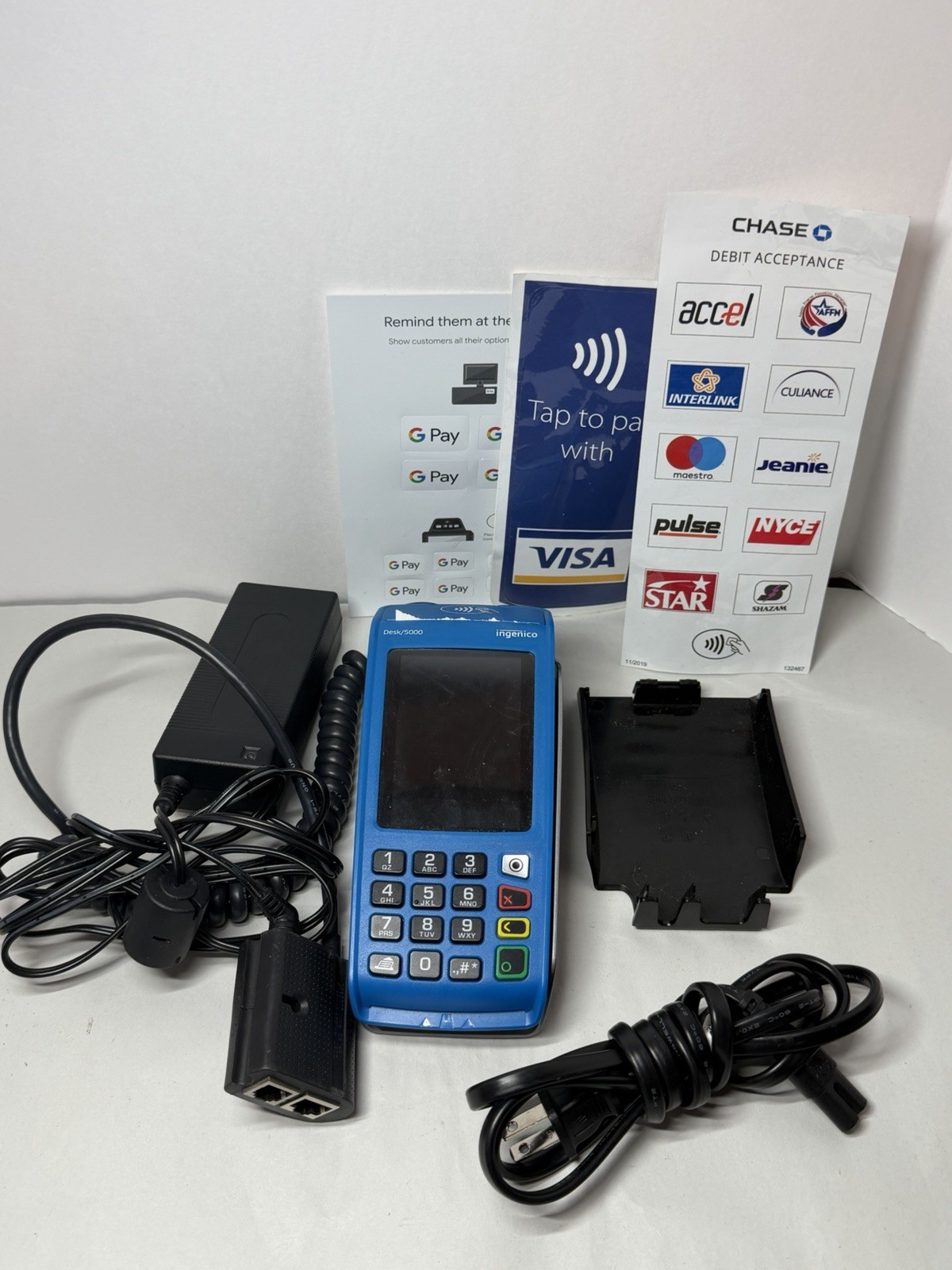 Ingenico Desk/5000 Credit Card Terminal Machine Point of Sale - SHIPSAMEDAYFREE