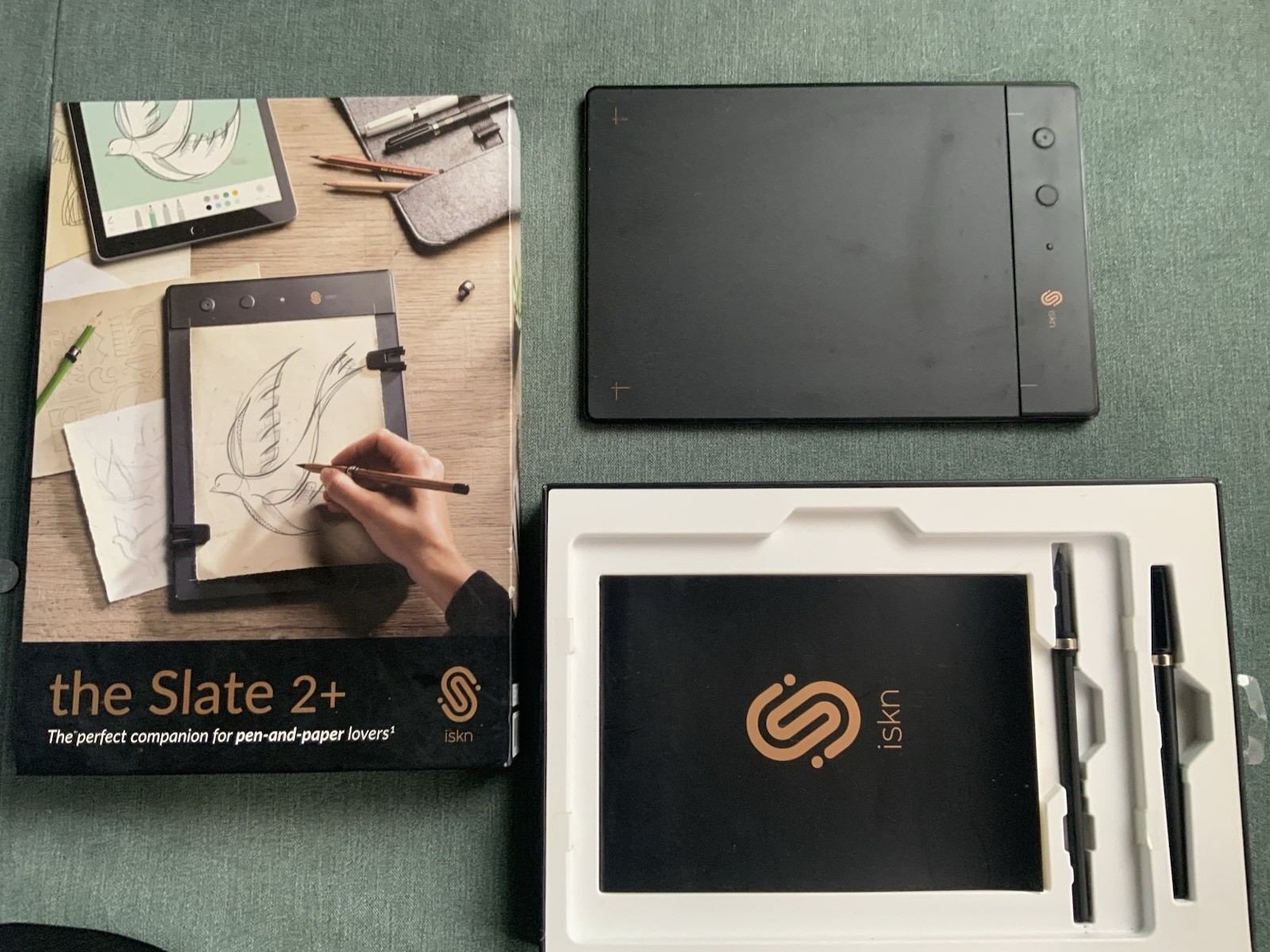 iskn the Slate 2+ Graphics Tablet Digitizer w/ Pen, Bluetooth (SLATE2PLUS)