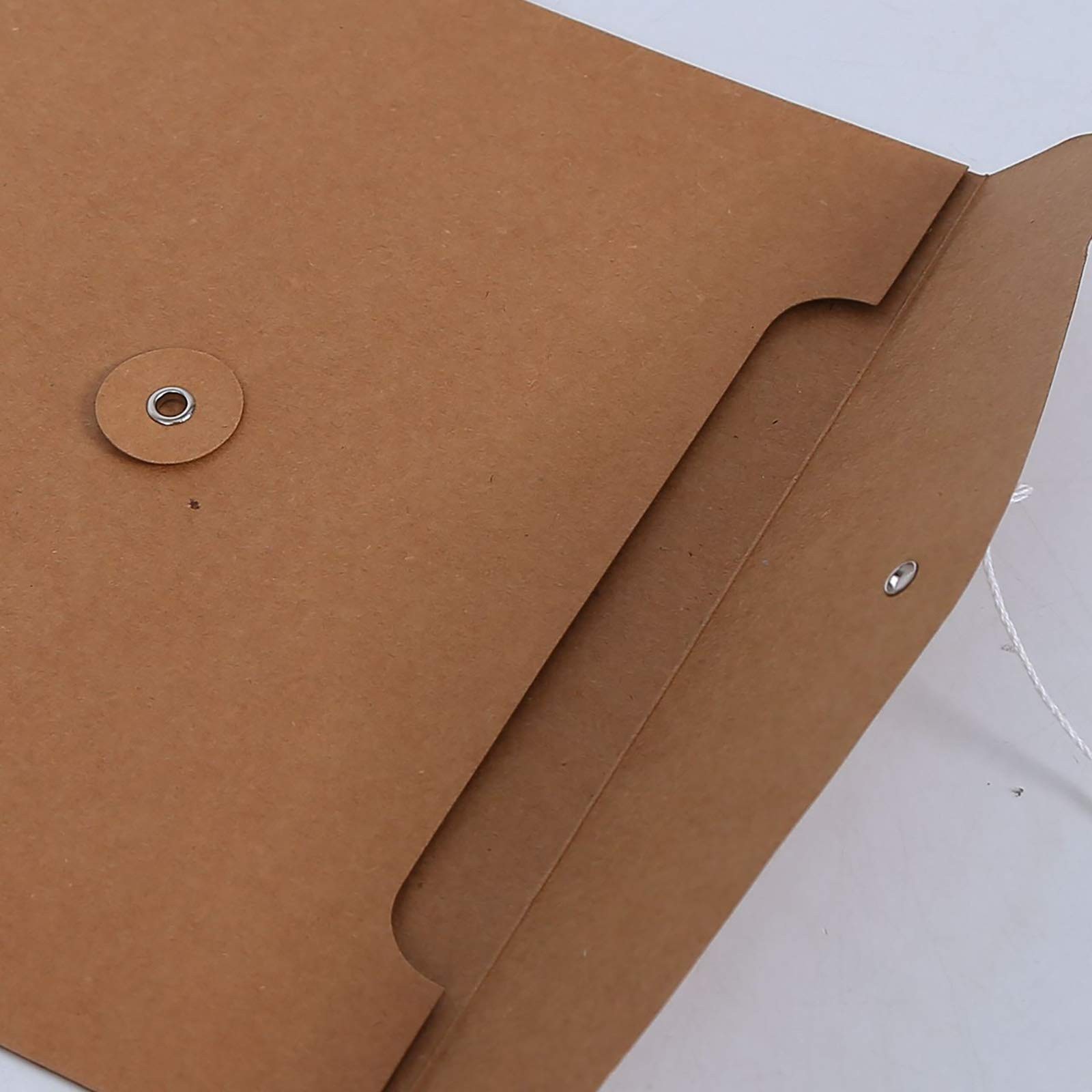 VANRA Kraft String Envelope File Folder Project Pack of 5, Brown