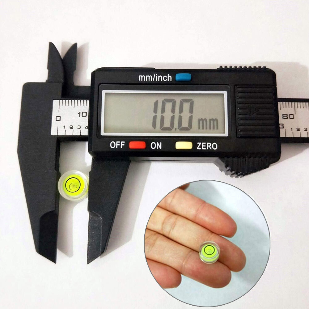 5pcs Mini Precision Circular Spirit Level Set Meter Bubble Horizontal Ruler Tool