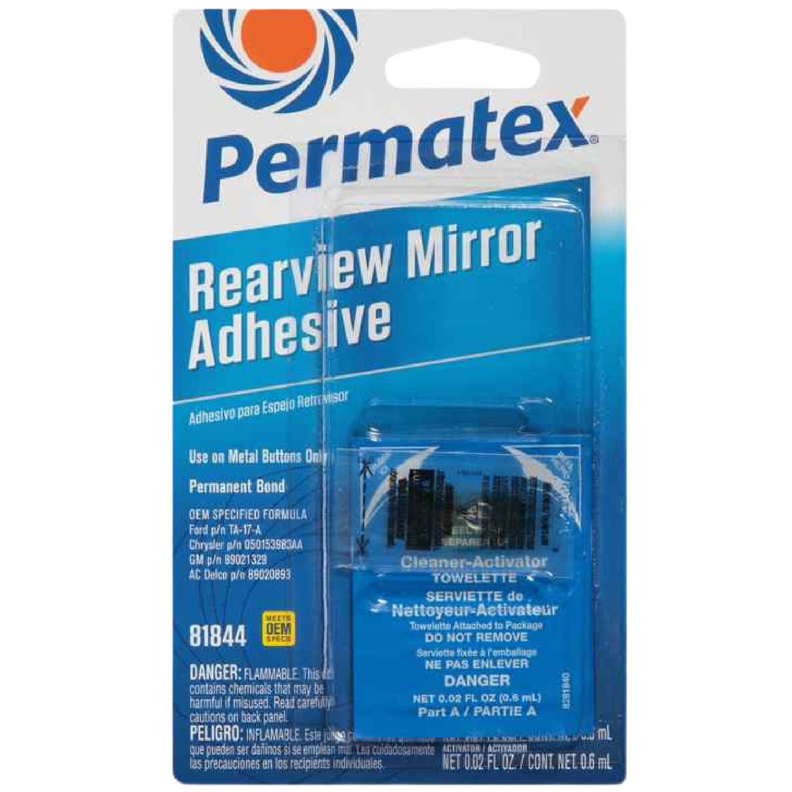 Rearview Mirror Adhesive Proffessional Strenght Permatex 81844