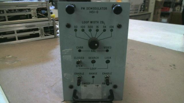 Microdyne PM Demodulator 1451-D 105-391-01