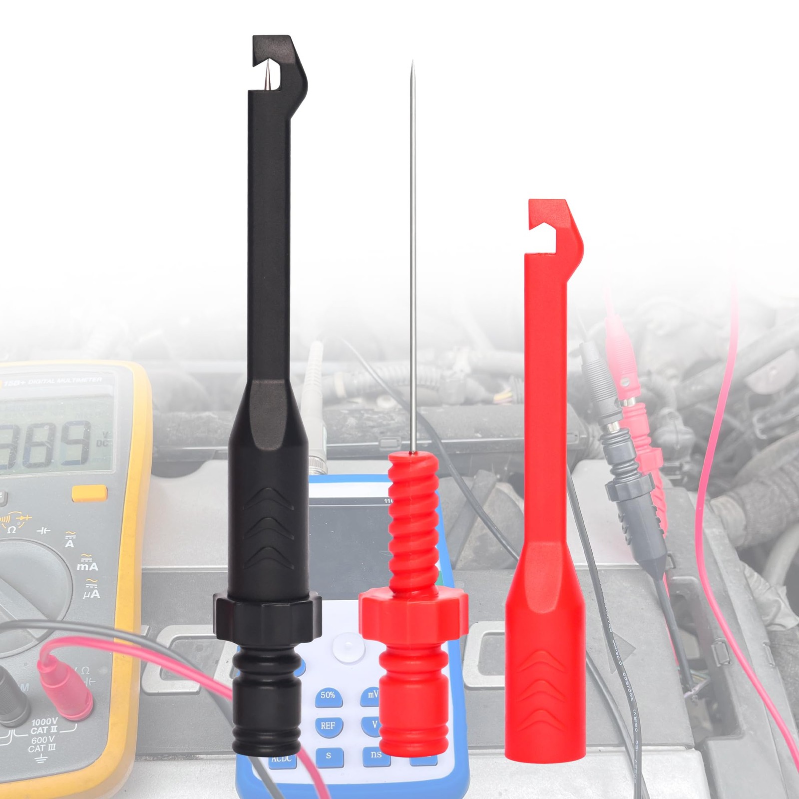 2pack Wire Piercing Probe Clip Insulation Puncture Probe Power Multimeter Pierci